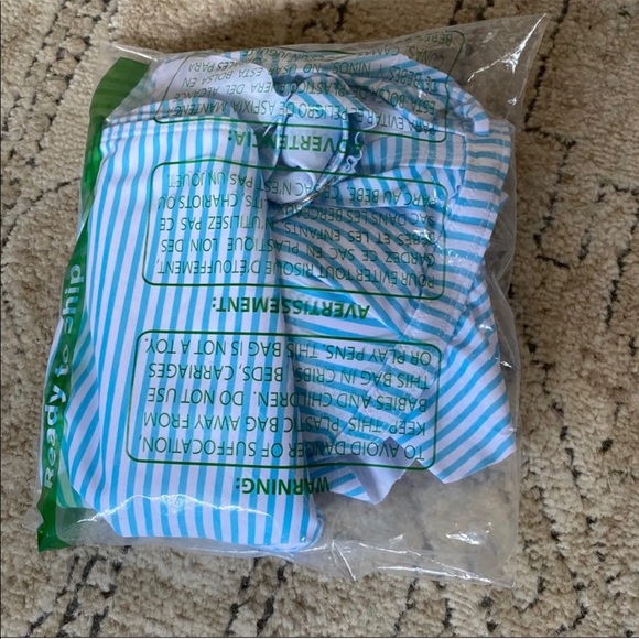 Striped blue and white two piece - Picture 3 of 3